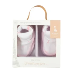 Chaussons bébé blanc 1