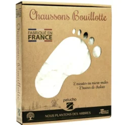 Chaussons chauffants beiges