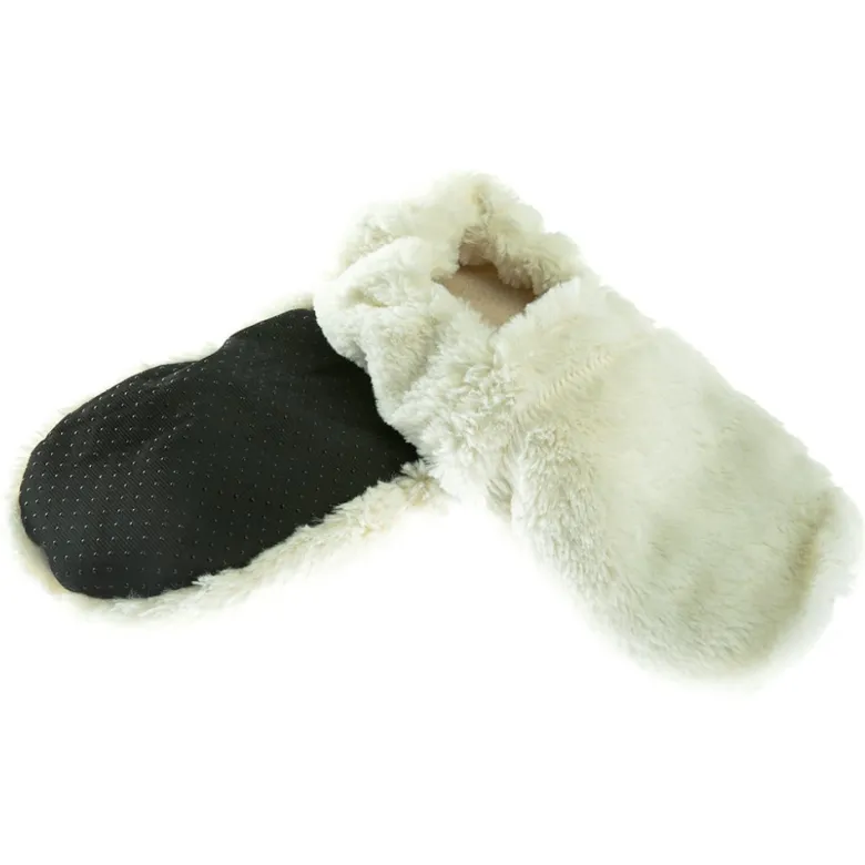 Chaussons chauffants beiges