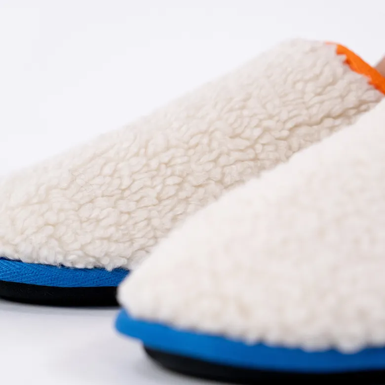 Chaussons en sherpa orange t38-39