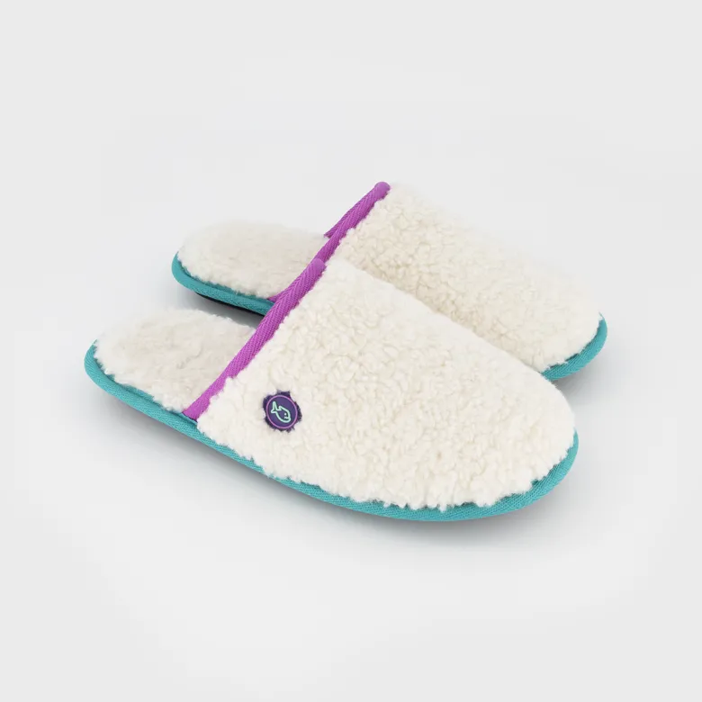 Chaussons en sherpa violet t36-37