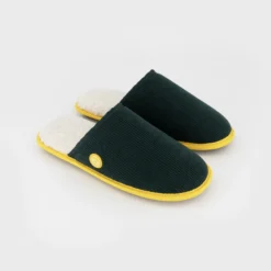 Chaussons en velours vert t40-41