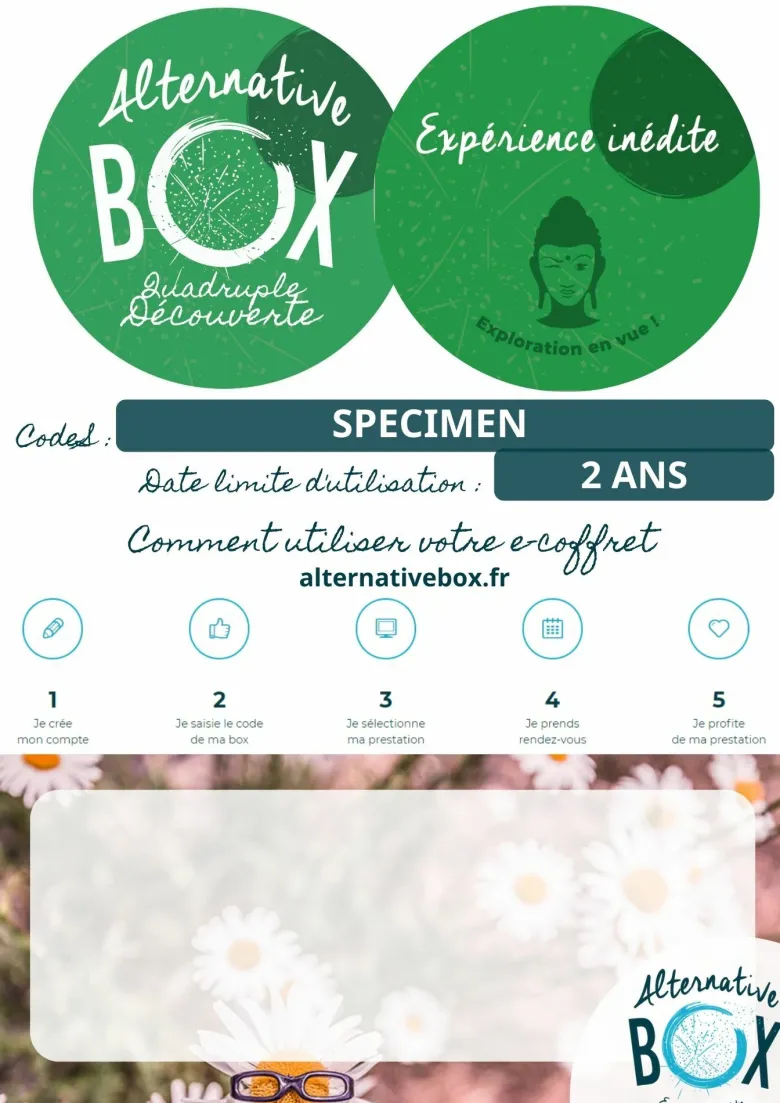 Cheque cadeau quadruple decouverte