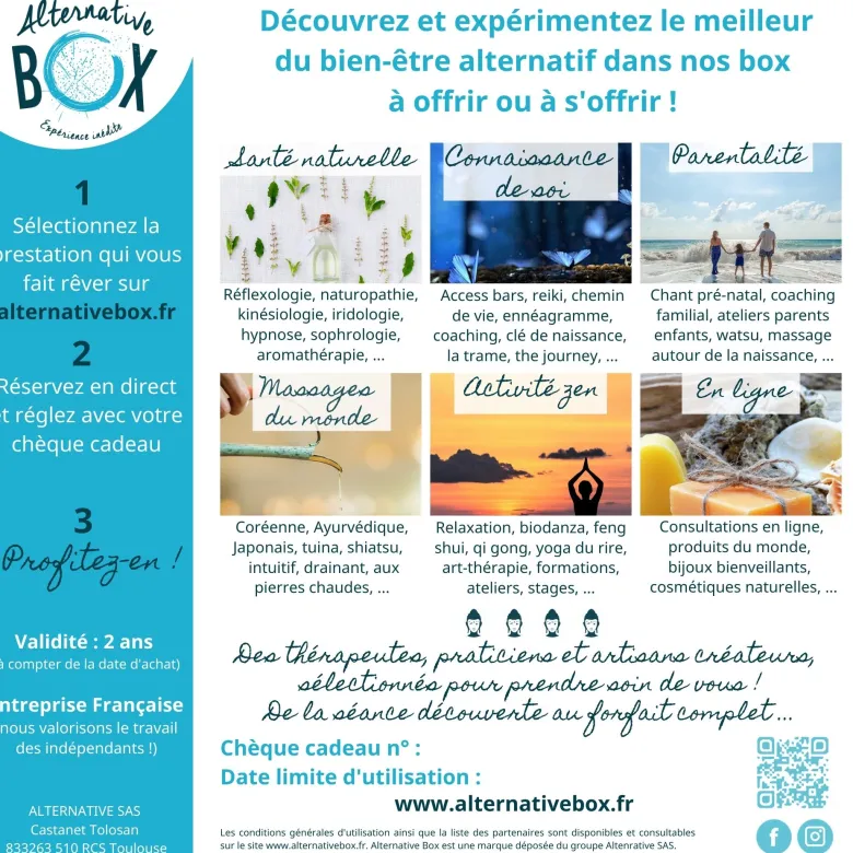 Cheque cadeau quadruple decouverte