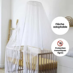 Ciel de lit avec flèche blanco 200x540 c