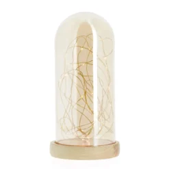 Cloche de verre et sa guirlande