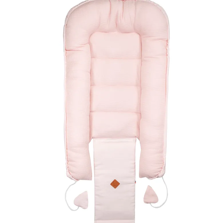 Cocon réducteur lit coton nid rose 0 -