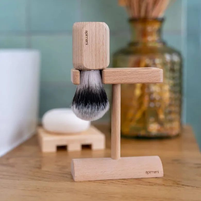 Coffret barbe – accessoires de rasage – naturel