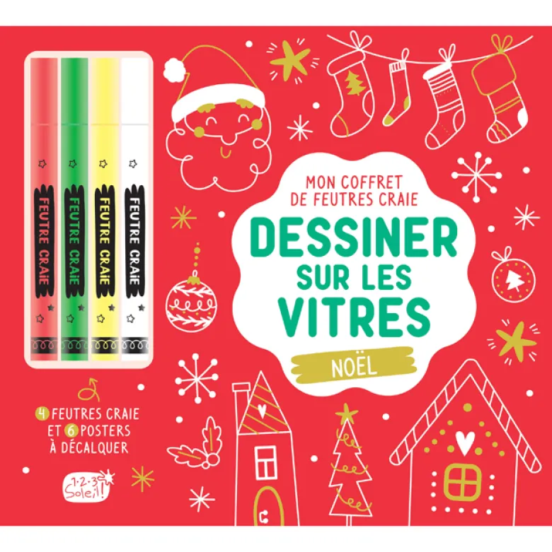 Coffret dessiner sur les vitres Noël