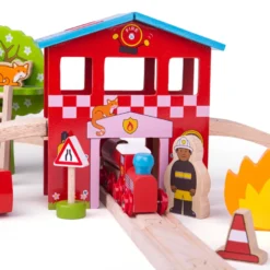 Coffret de train de caserne de pompiers