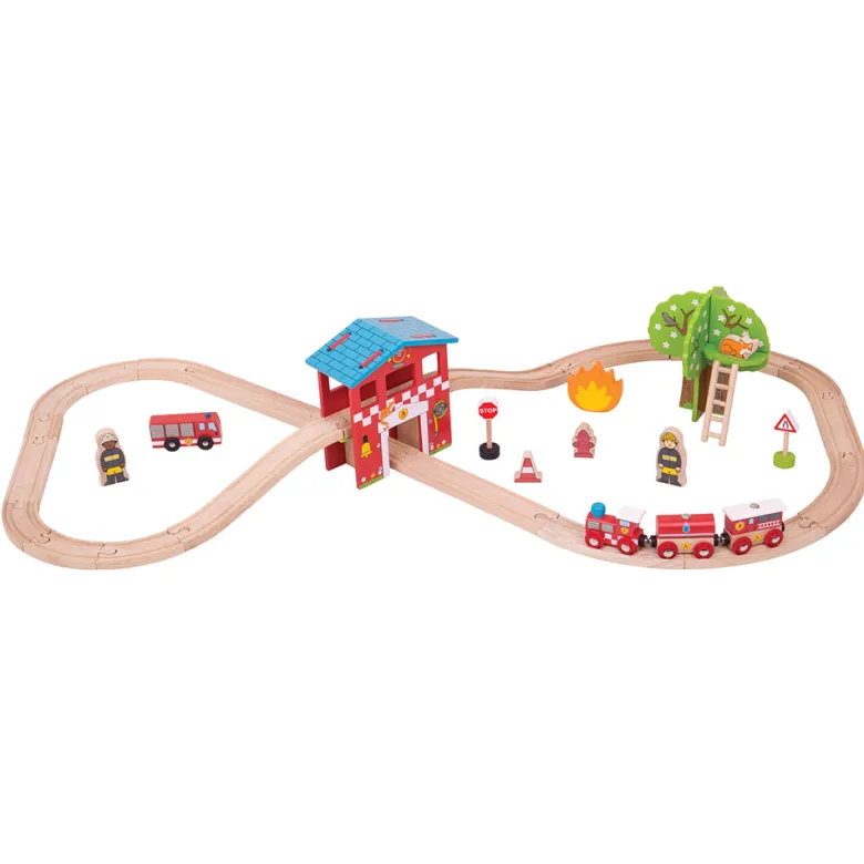 Coffret de train de caserne de pompiers