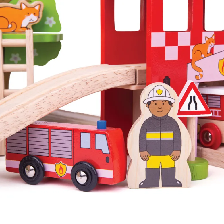 Coffret de train de caserne de pompiers