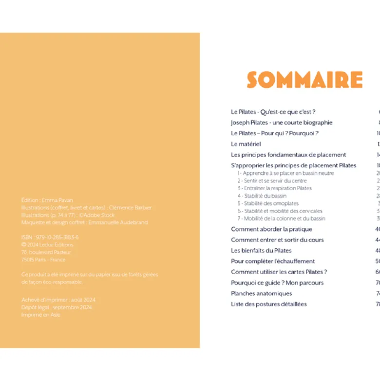Coffret Mes cartes de Pilates