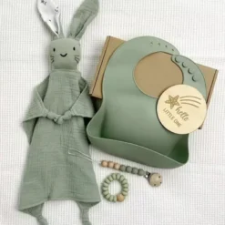 Coffret naissance lapin vert