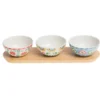 Coffret plateau avec 3 bols donna
