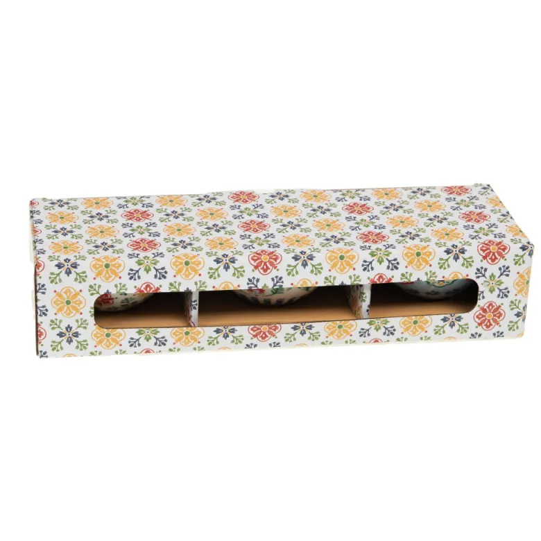 Coffret plateau avec 3 bols donna