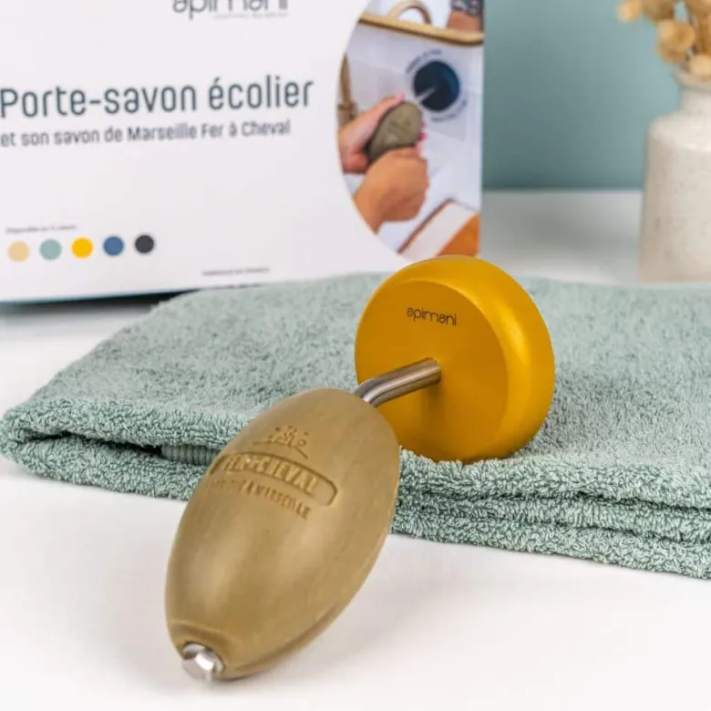 Coffret porte-savon écolier – jaune