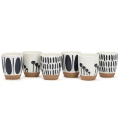 Coffret 6 tasses à café Mykonos