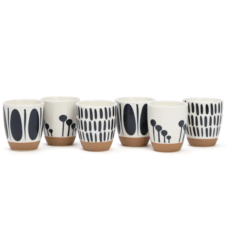 Coffret 6 tasses à café Mykonos