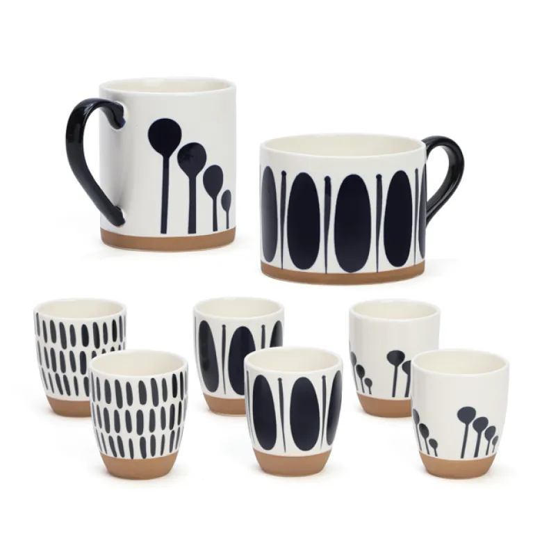 Coffret 6 tasses à café Mykonos