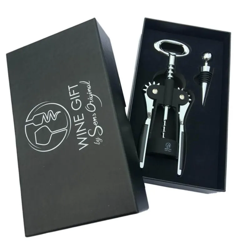 Coffret tire-bouchon à ailettes bouchon