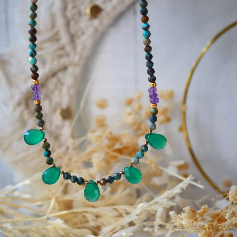 Collier chandi turquoise