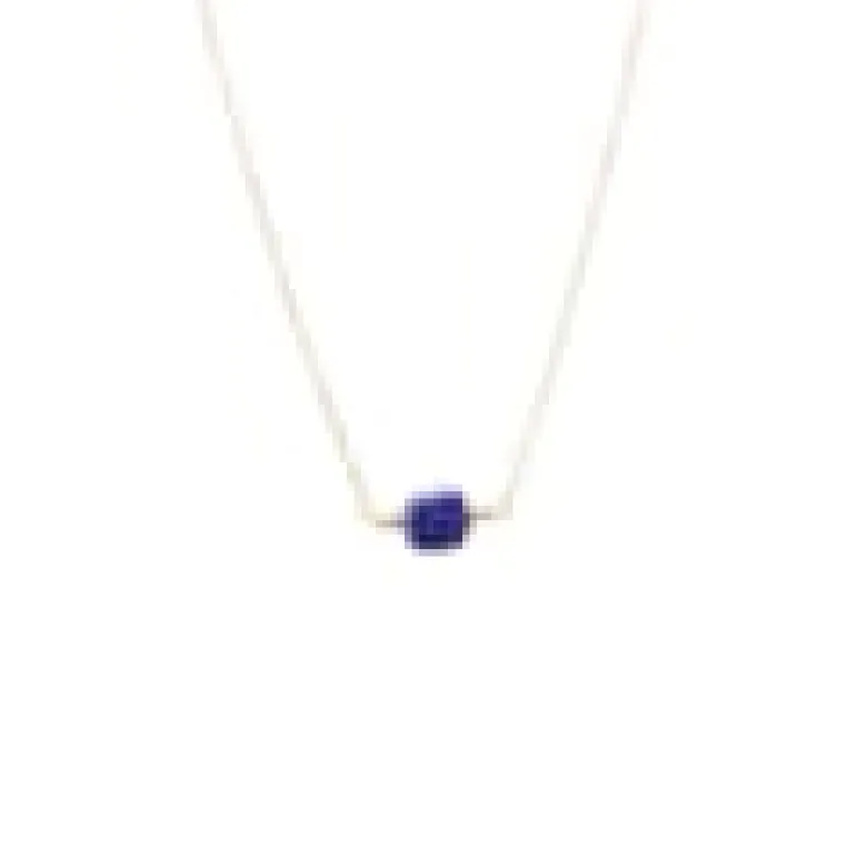Collier court lapis lazuli - berlingot