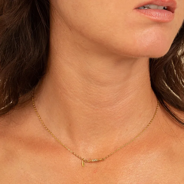 Collier cube mini rêve golden