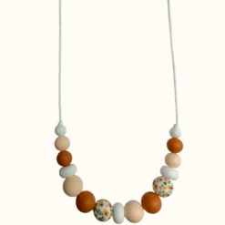 Collier d'allaitement - coquelicot