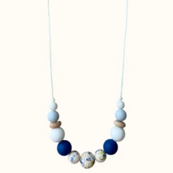 Collier d'allaitement - printemps bleu