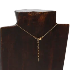 Collier du zodiaque acier doré et strass en verre collection Aura Verseau