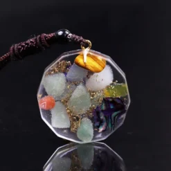 Collier orgonite yoga méditation elenna