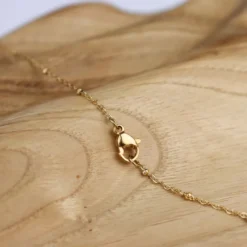 Collier pendentif tressé et labradorite