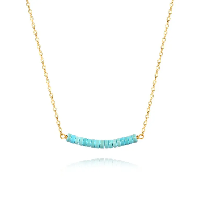 Collier ras de cou turquoise