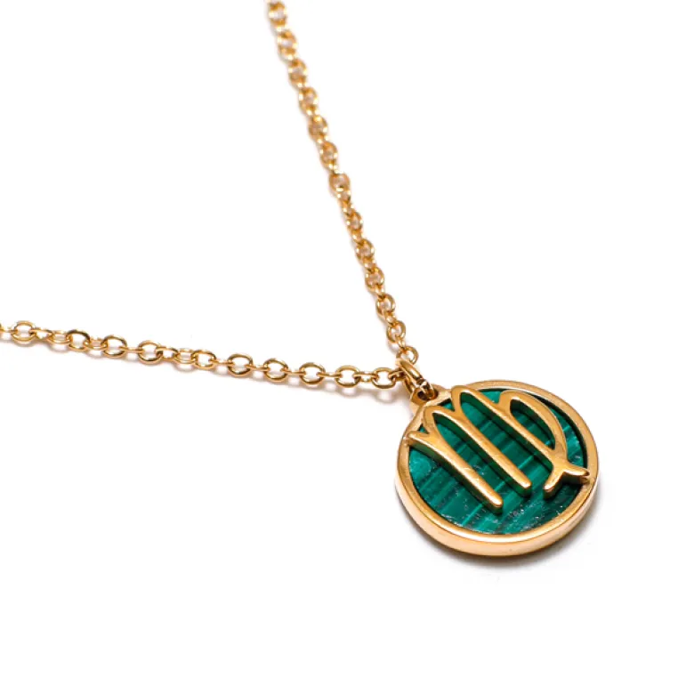 Collier signe astrologique vierge