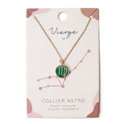 Collier signe astrologique vierge