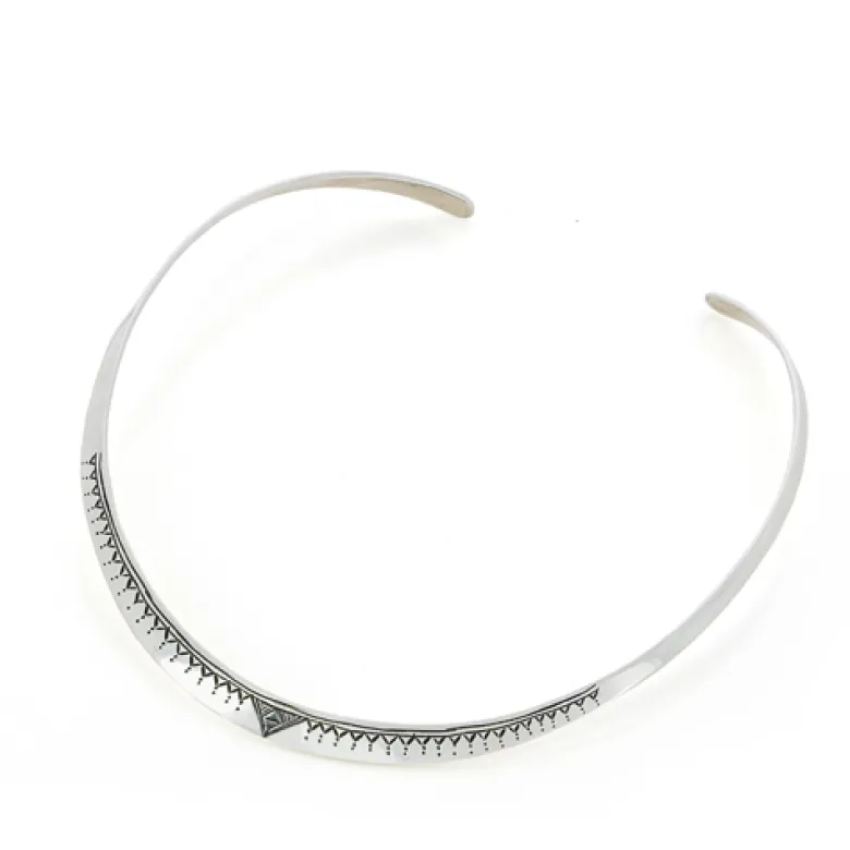 Collier torque en argent