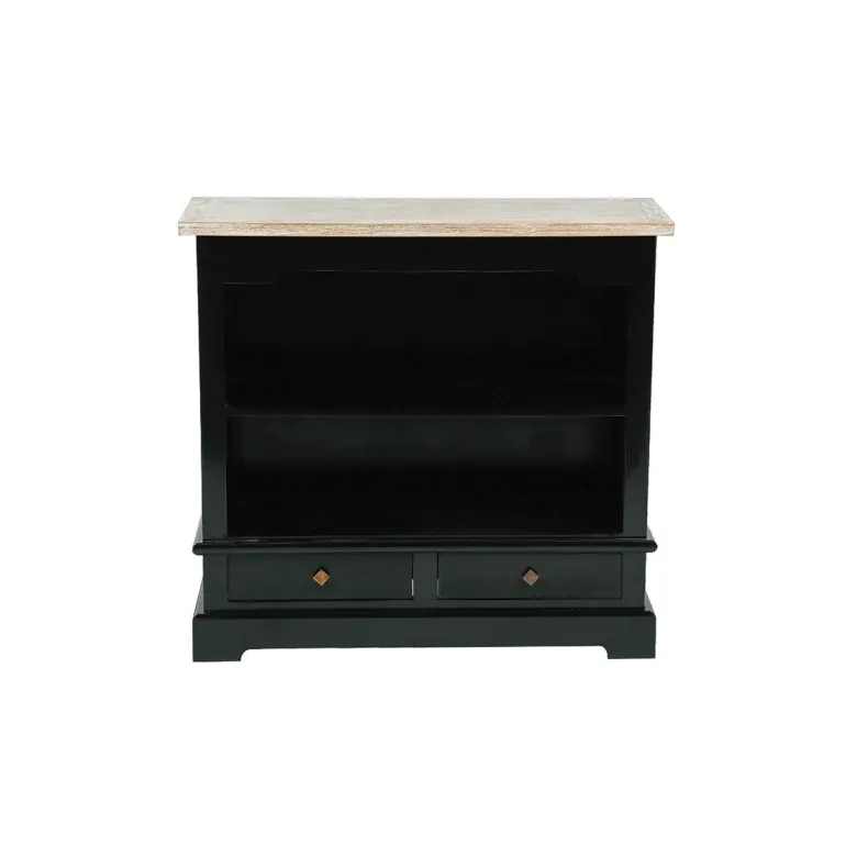 Commode acajou et teck 2 tiroirs