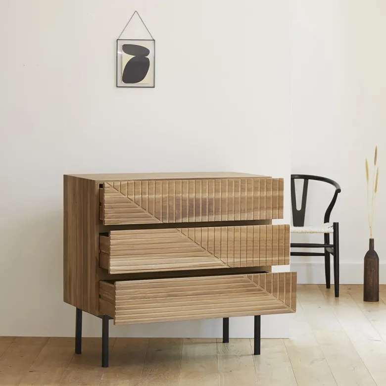 Commode en bois de teck