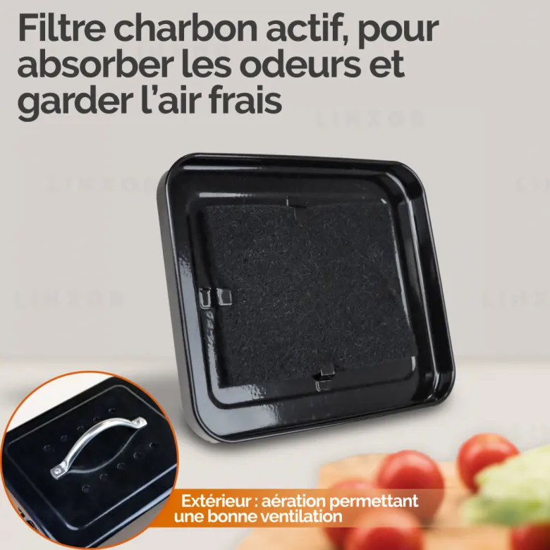 Composteur de cuisine rectangle