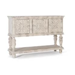 Console bois blanc - décoration