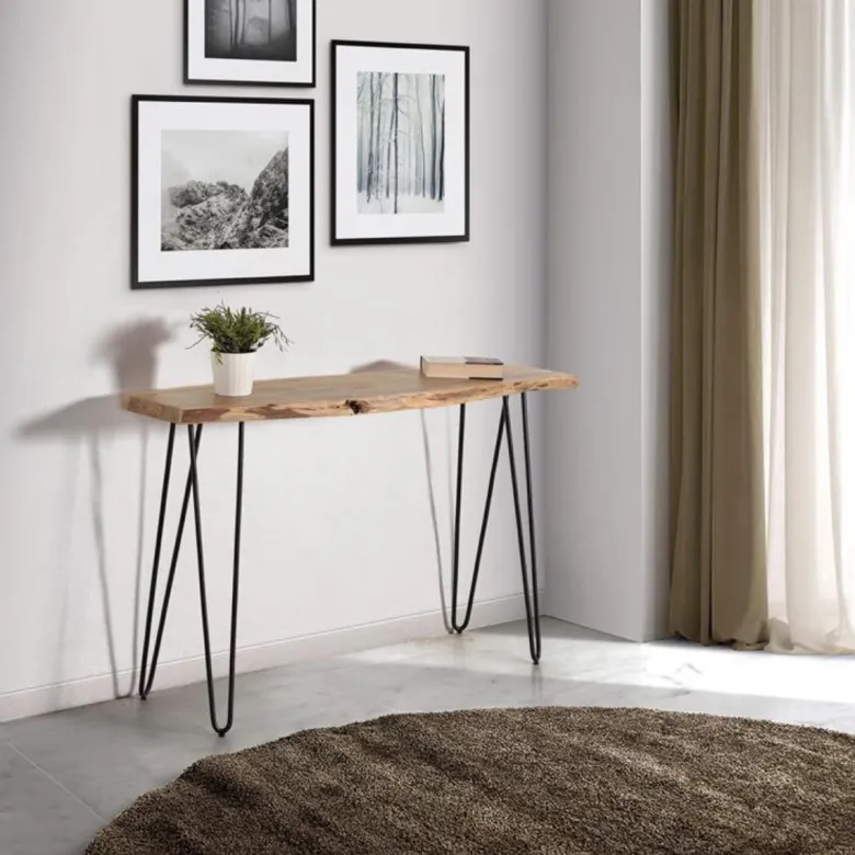 Console bois marron - décoration