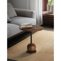Console bois marron - décoration