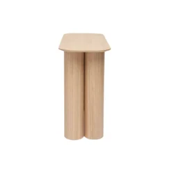 Console en bois clair l100 cm foleen