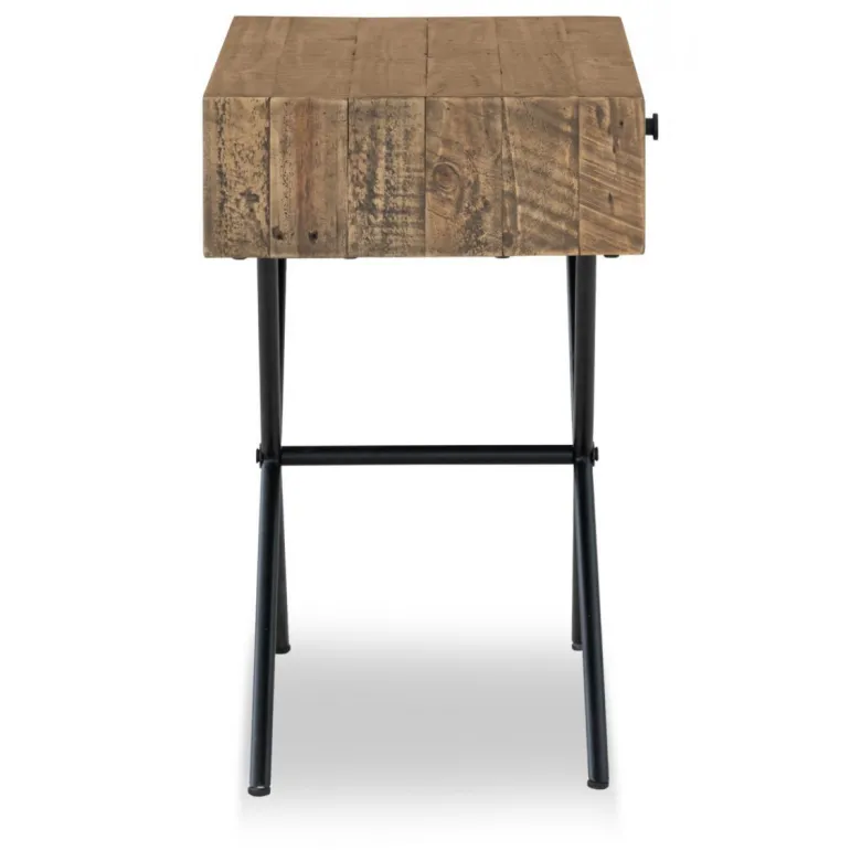 Console 1 tiroir bois marron - labertine