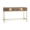 Console 2 tiroirs bois marron - karianne