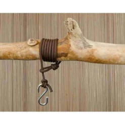 Corde marron avec crochet
