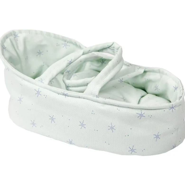 Couffin poupée 26 cm stars vert