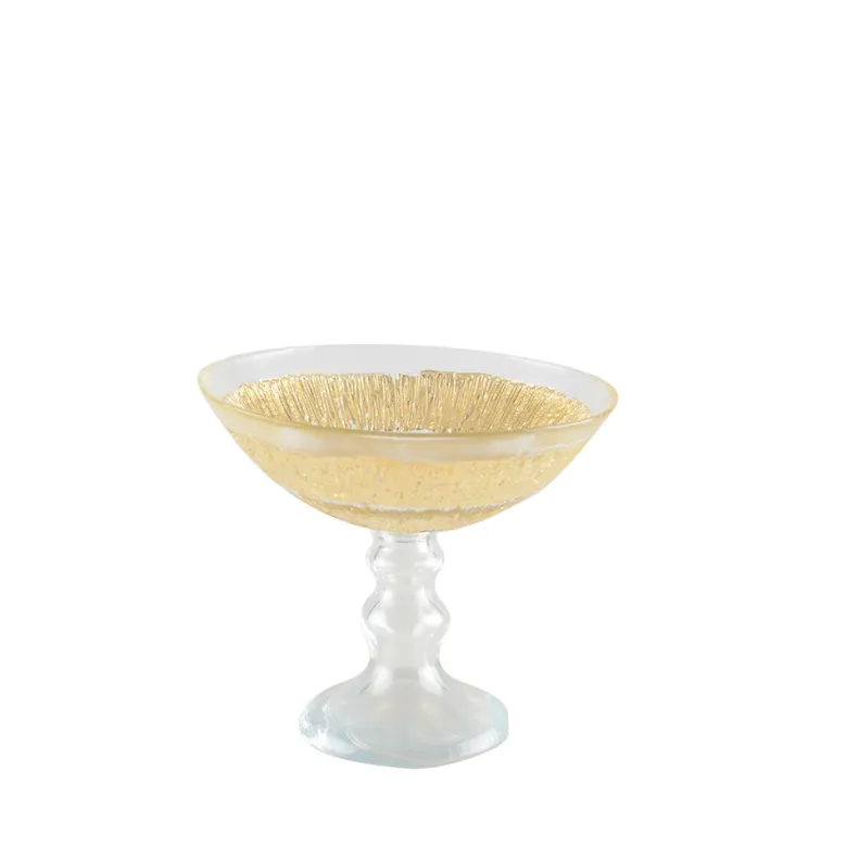 Coupe sur pied dorée - soleil