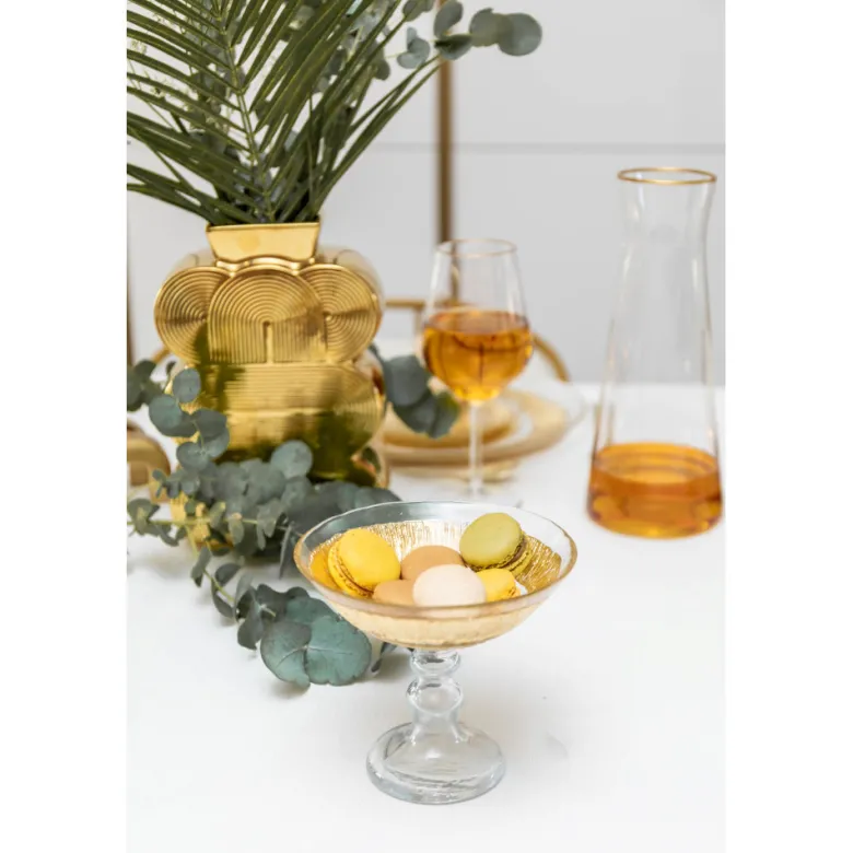 Coupe sur pied dorée - soleil